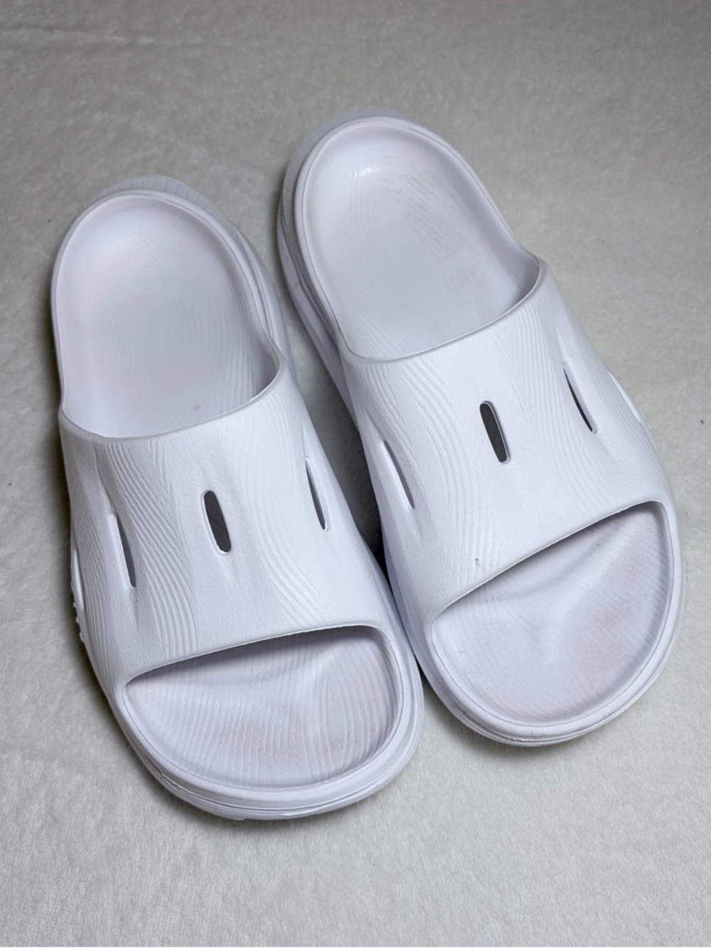 Hoka White Women's Slide Sandals - Picture 2 of 6